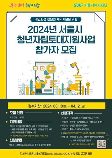 서울시, 개인회생 변제 중인 서울 청년 재기 지원한다