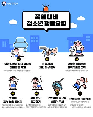 폭염 대비 청소년 행동요령