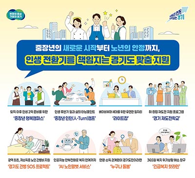 중장년 인생 2막부터 노년 돌봄까지.
