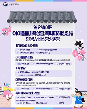 설 연휴에도 민생 서비스 정상 운영